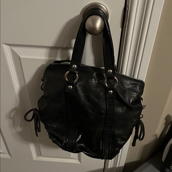 Coach Black Leather Shoulder Bag - Picture 2 of 16